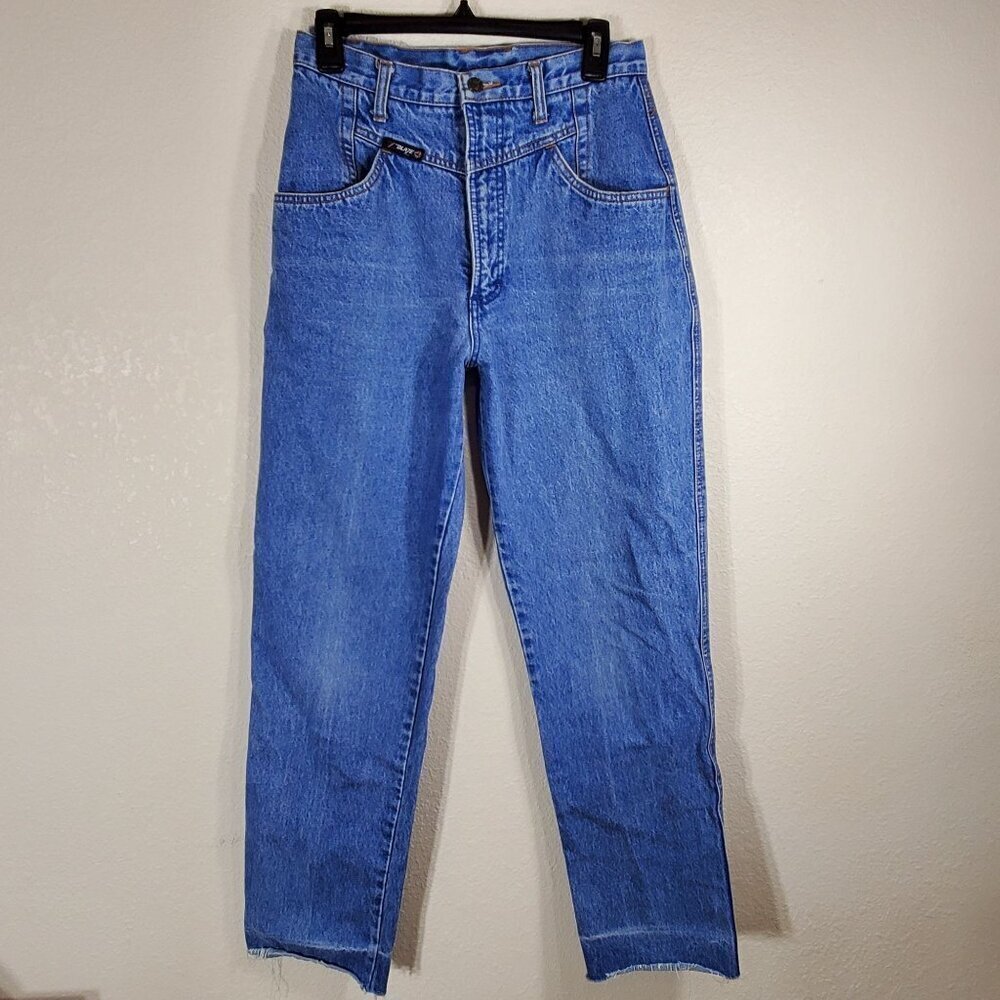 Vintage Blaze Blue Jeans Womens High Waisted Size 11/30.5 100% Cotton 90's Y2k